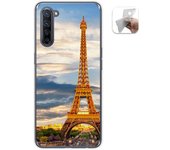Tumundosmartphone Funda Gel Tpu para Oppo Find X2 Lite diseño Paris Dibujos