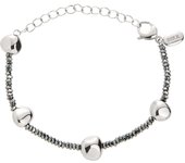 BREIL joyas colección B ROCKS, PULSERAS DE MUJER en ACERO COLOR ROSA ORO talla 21 con EMATITA - TJ3290