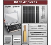 27/38/47pcs Drawing Pencils Sketch Box Set Sketching Kit Pro Art Sketch Supplies Charcoals Kneaded Eraser Extender Pencil Case