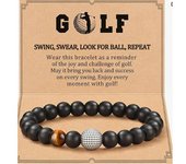 Pulsera de cuentas de Spiderman con ojo de tigre y obsidiana esmerilada para hombre.