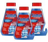 SOMAT Pack de 3 Botes de Limpia Máquinas de Lavavajillas Intensivo Elimina Grasa & Cal Botella 250 ml (750 ml en Total)