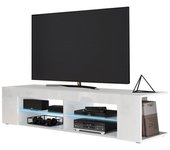 Mueble TV Nashville 112 , Muebles ES, LED, White, 180 x 32 x 40cm