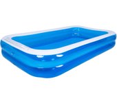 Piscina hinchable AVENLI SUNCLUB rectangular gigante. ±305cm X 183cm X 50cm. Capacidad de agua 65% 780L (208Gal). Vinilo de 0.32mm.