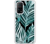 Funda compatible con Xiaomi Mi 10T/Mi 10T Pro - Be Unique Funda Gel helechos fondo negro