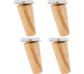 4Pcs Furniture Legs Wooden Solid Furniture Feet Oblique Straight Non-slip Table Chair Feet Replacement Feet Floor Protector Home