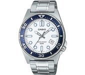 Reloj CASIO MTD-135D-7A Diver Style para Hombre Esfera Blanca