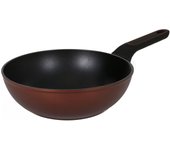 Quttin - Sartén Wok Sahara 24cm Aluminio Forjado, Full Inducción Apta para Todas las Cocinas - Resistente y Antiadherente, Diseño Ergonómico y Fácil de Limpiar