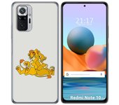 Tumundosmartphone Funda Gel Tpu para Xiaomi Redmi Note 10 Pro diseño Leones Dibujos