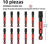 Geinxurn Impact Tough Magnetic Screwdriver Bit Set,  Torx Head Power Bits, S2 Alloy Steel Star Bits with Storage M-Box