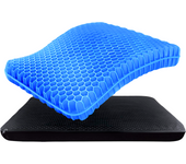 MAGIC SELECT Cojín de Gel, Cojín Antiescaras Ergonómico, Asiento de Gel Ortopédico Transpirable, Lavable y Antideslizante para Reducir la Presión en Caderas y Coxis, Cojines para Coche, Oficina, Silla de Ruedas