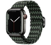 Braided Loop For Apple watch Strap 44mm 40mm 45mm 41mm 42mm 38mm 49mm Elastic Solo bracelet iWatch series 7 se 4 6 Ultra 8 Band