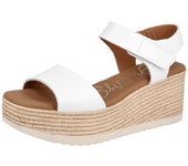 Cuñas de Esparto Oh! My Sandals Md5712 para mujer en color blanco