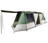 vidaXL Tienda de campaña túnel para 4 personas impermeable verde