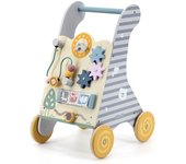 PolarB - Andador bebe primeros pasos correpasillos de madera Montessori multifunción - centro actividades y juguetes +6 meses - carrito interactivo…