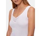 PLAYTEX - 4750 Pack de 3  Camisetas Mujer Tirante Ancho Guipure