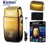 Kemei TX10 Electric Shaver Hair Rechargeable Facial & Beard Foil Razor For Men Bald Head Shaving For Men Machine Barber