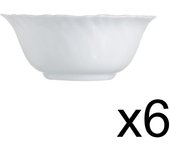 Vajilla, Ensaladeras y Boles –  Colección Feston de Luminarc – Vidrio Opal Blanco