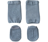 Baby Knee Pads Socks Set for Girls Boys Summer Solid Color Anti Slip Socks Kid Crawling Safety Floor Sock Leg Knee Protector