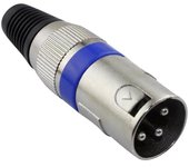 FGNS Conector XLR de 3 Pines Tipo Soldadura 1 pack (2 piezas) Macho Enchufe de Audio, Micrófono adaptador de audio macho.