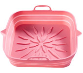 Reusable Liner For Air Fryer Foldable Silicone Tray Oven Baking Tray Clean Silicone Basket Airfryer Pizza Chicken Baking Tool