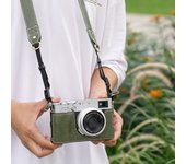 Camera Half Case for Fujifilm X100VI Fuji X100VI Man-made Leather Bottom Open with Shoulder Strap Camera Protector Baseplate