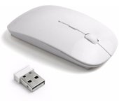 Ratón inalámbrico de diseño ultrafino ergonómico para ordenador portátil pc mouse con conexión inalámbrica para ofimática