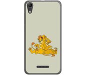 Tumundosmartphone Funda Gel Tpu para Wiko Lenny4 Diseño Leones Dibujos