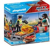 Playmobil control aduanero (70775) City Action con 2 figuras palé y cargamento