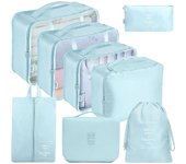 Organizador Maleta de 8 Piezas | Bolsas de Ropa | Viaje Largo Al Extranjero