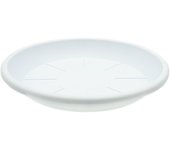 CABLEPELADO - Plato Maceta 20 cm - Plato para macetas con MAX de 15,5cm de Base - PP Alta Resistencia - Blanco