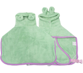 Bathrobe for Dogs Super Absorbent Fast Drying Hooded Cute Pet Bathrobe Towel for Cats Dogs Adjustable Microfiber Coat Corgi Pugs