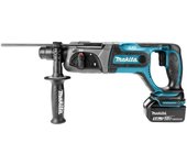 Makita Martillo perforador con batería DHR241RTJ, 18 V, azul, tamaño