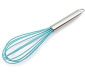 MAXHOME-Batidor de huevos de silicona 30cm , batidor de huevos Manual, batidor de crema artesanal, Espumador, herramienta de cocina para hornear pasteles, galletas y repostería