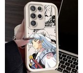 Handsome Inuyasha For Samsung S20 S21 S22 S23 S24 FE Plus Ultra 5G Note 20 Ultra Eyes Ladder Phone Case