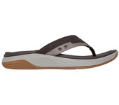 Skechers Relaxed Fit: Silva - Falco Sandalias de dedo para hombre marrones en sintético y textil 83693