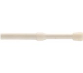 Varilla extensible redonda a presión - Ø 8 mm / 30-50 cm - Blanco - 2 piezas