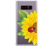 Funda compatible con Samsung Galaxy Note 8 - Girasol y mariquita