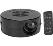 Miniproyector de cine en casa, portátil, para regalos de Navidad y Año Nuevo para niños, color negro