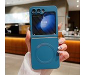 Liquid Silicone Magnetic For Magsafe Case For Samsung Galaxy Z Flip 6 5 4 3 Matte Wireless Charging Camera Protection Cover Capa
