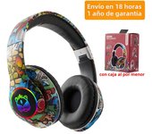 Auriculares Inalámbricos Para Niños Con Luz De Flash Y Micrófono Headset Estéreo Para Música Y Juegos Regalo Para Niñas Y Niños