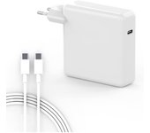96W Cargador USB C para MacBook Pro 16/15/14/13 Pulgadas 2021, 2020, 2019, 2018, Nuevo MacBook Air, iPad Pro 12,9/11, Adaptador de Corriente USB C con Cable USB Carga Rápida 2M 5A