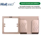 Type-C A Interface Outlet Acrylic Mirror Crystal Panel Black Wall EU Russia Spain French Socket With USB Charge 5V 2100mA Holder