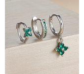 3PCS New Design Multicolor Crystal Hoop Earrings Set For Women Zircon 18K Gold Plated Circle Huggie Earring Piercing Jewelry