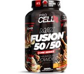 Proteina + Carbohidratos - Fusion Protein Core 50/50 2 Kg Procell Sport - Sabor Vainilla - Proteína Multifuente y Carbohidratos para Recuperación y Energía