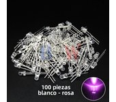 100PCS/lot 3mm LED Diode F3 Assorted Kit ibuw White Green Red Blue Yellow Orange Pink Purple Warm White DIY Light Emitting Diode