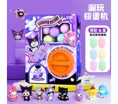Sanrio Hello kitty Kuromi Twisting Egg Machine Fun Capsule Lottery Decompression Toy Twisting Egg Action Figure Christmas Gifts