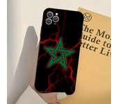 1pc Morocco Flag Phone Case Silicone Soft For IPhone 16 15 14 13 12 11 Plus Pro Max Plus