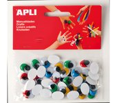 Apli Ojos Móviles 40u Surtido - Ideal para Manualidades