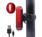Luces traseras para Bicicleta: 2 Luces traseras para Bicicleta, lámpara trasera impermeable LED COB recargable por USB, 4 Modos de iluminación para la Seguridad y visibilidad