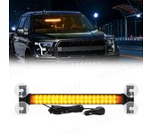 40 LED Strobe Light Emergency Flash Warning Lamp Auto Windshield Bar Traffic Advisor Flashlight Red Blue Car Accessories 12V-24V